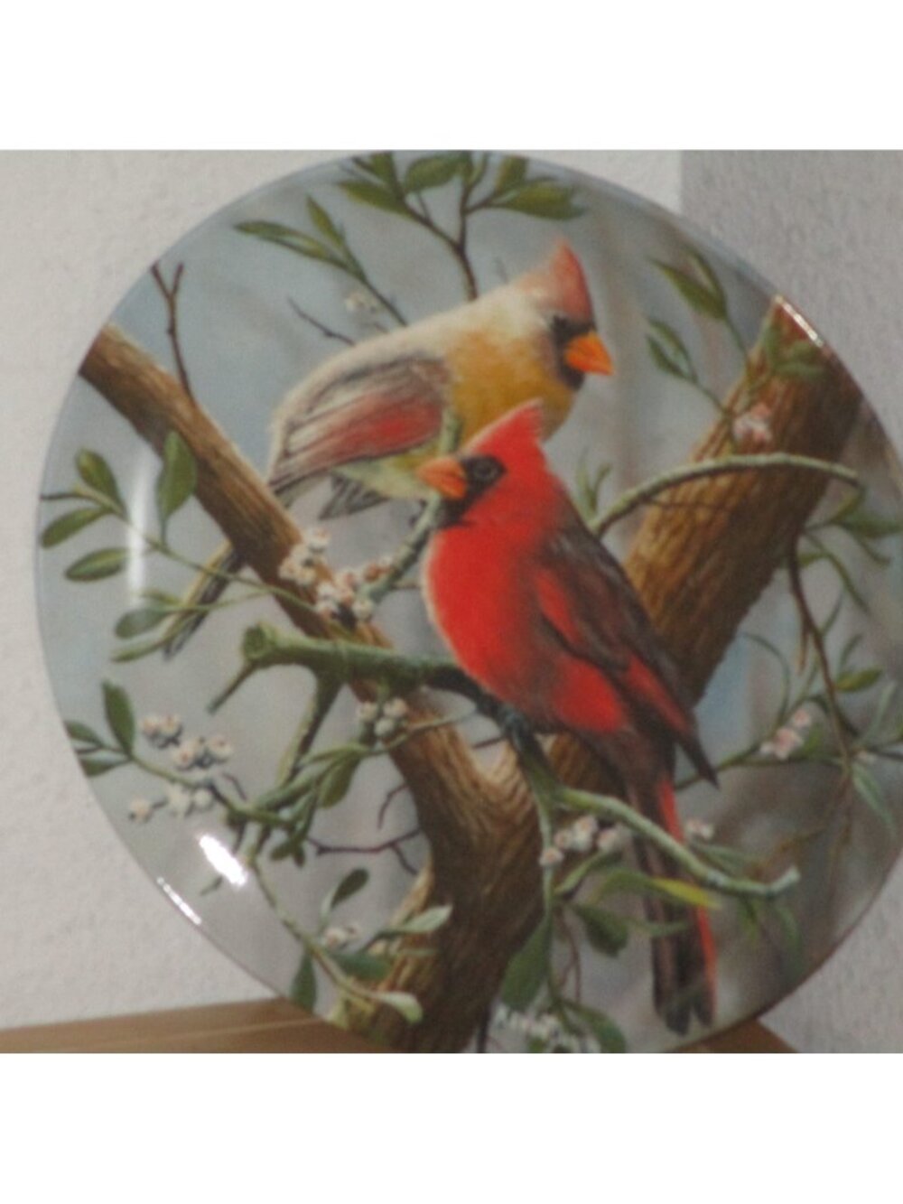 Knowles The Cardinal by Kevin Daniel 1987 Plate Birds of Your Garden 8.5" New